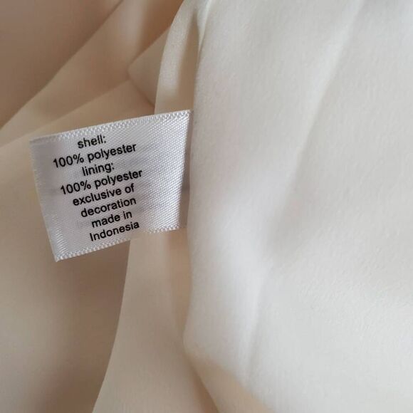 Lane Bryant Cream Crisscross Back Tank Top Size 18 Lined Sleeveless Blouse - Picture 7 of 8